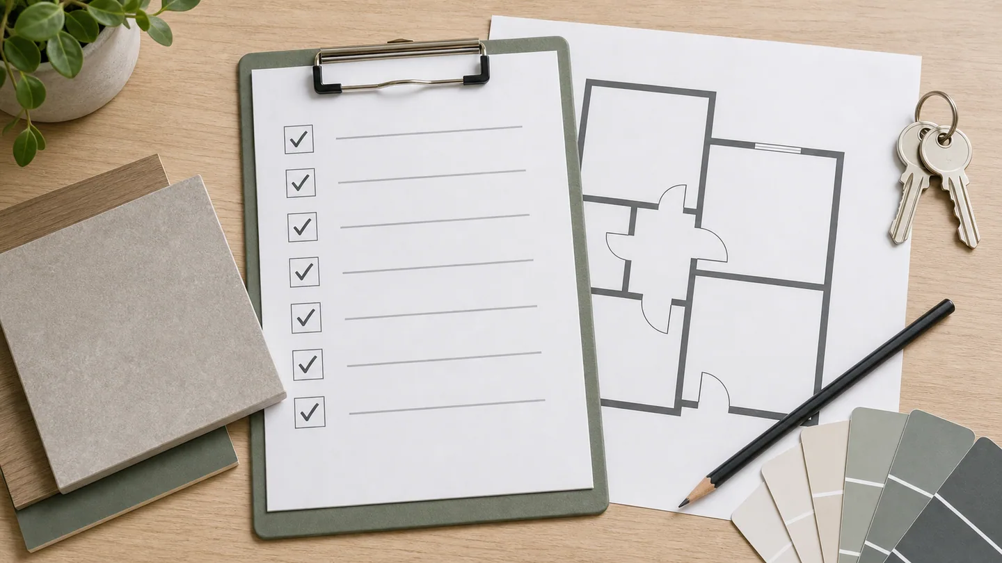 Checkliste zur Vorbereitung von Fliesenarbeiten und Vor-Ort-Termin