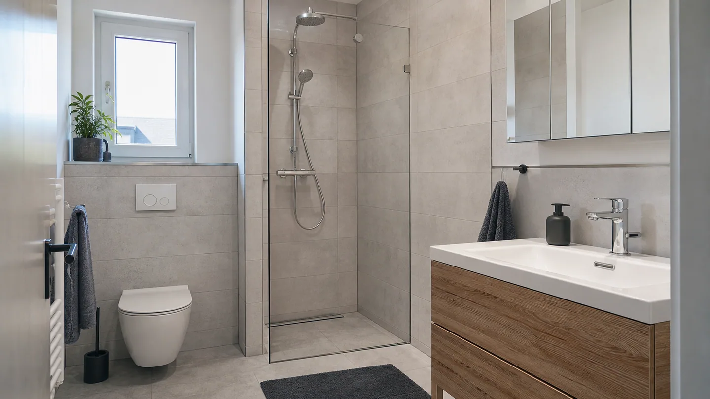 Modernisiertes Bad und Fliesenflächen als Kostenfaktor bei der Wohnungssanierung