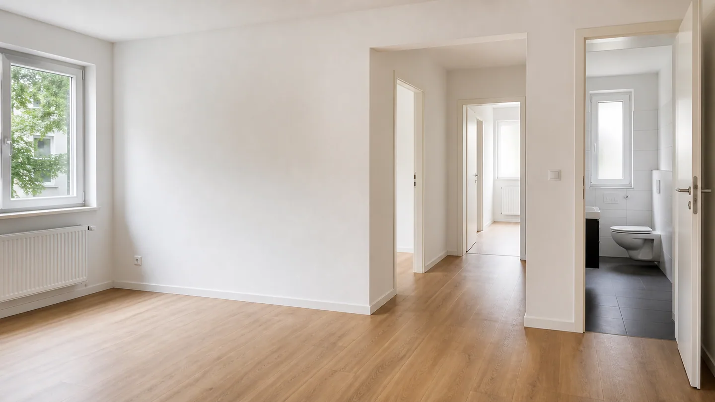 Renovierte Wohnung als Beispielvisualisierung für Wohnungssanierung Kosten im Ruhrgebiet